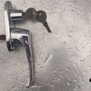 1950's Buick Silver Door Handle with Keys